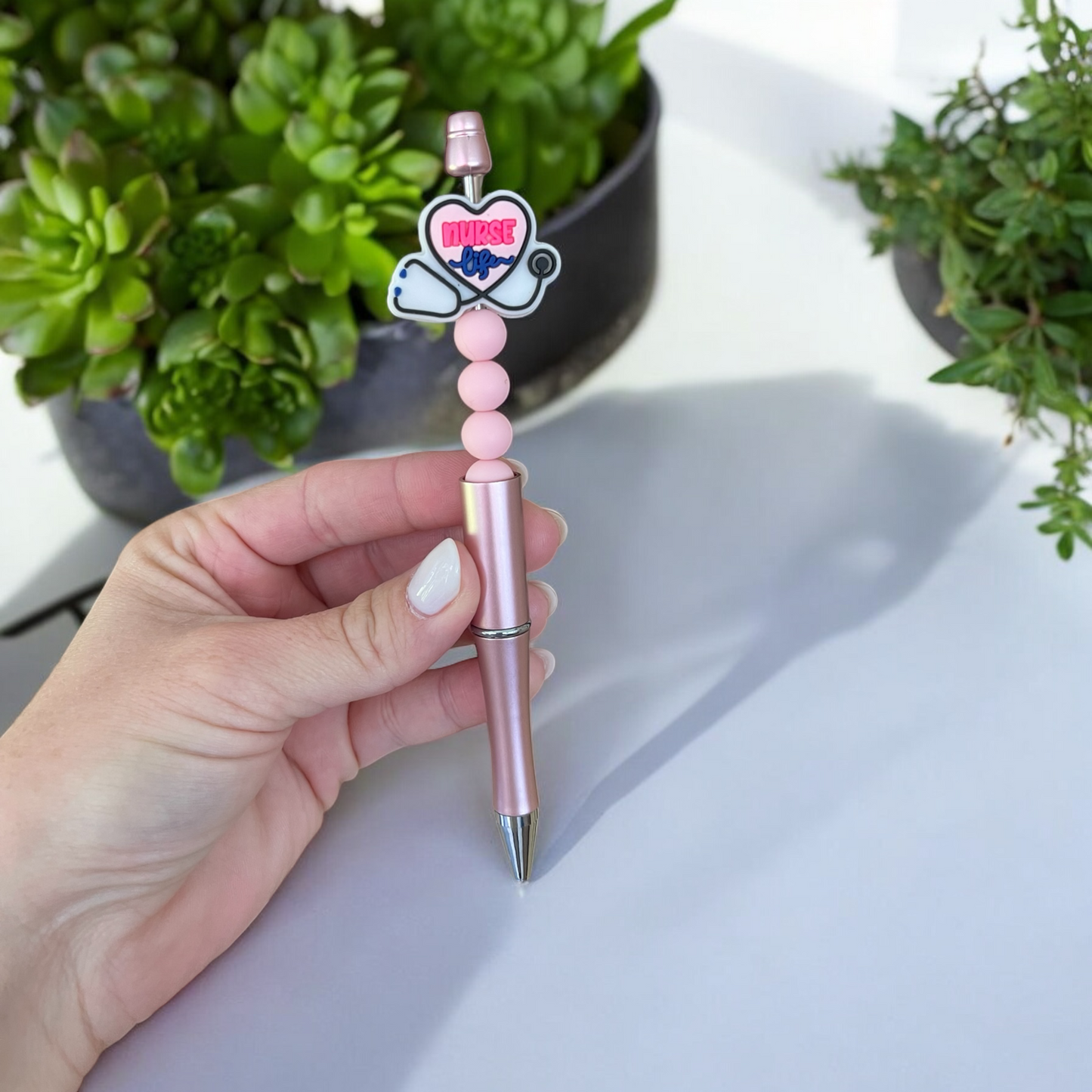 Nurse Life Beaded Pen