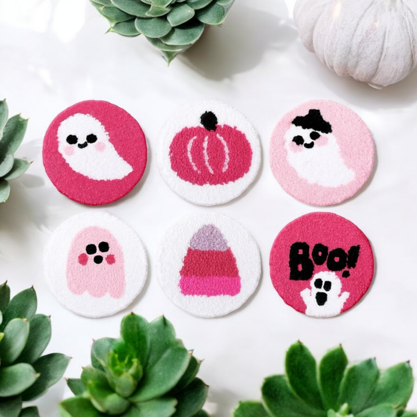 Cute Halloween Car Coasters