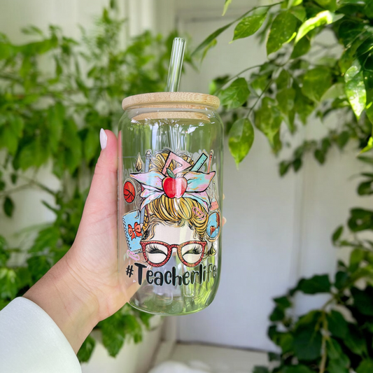 TeacherLife Glass Tumbler